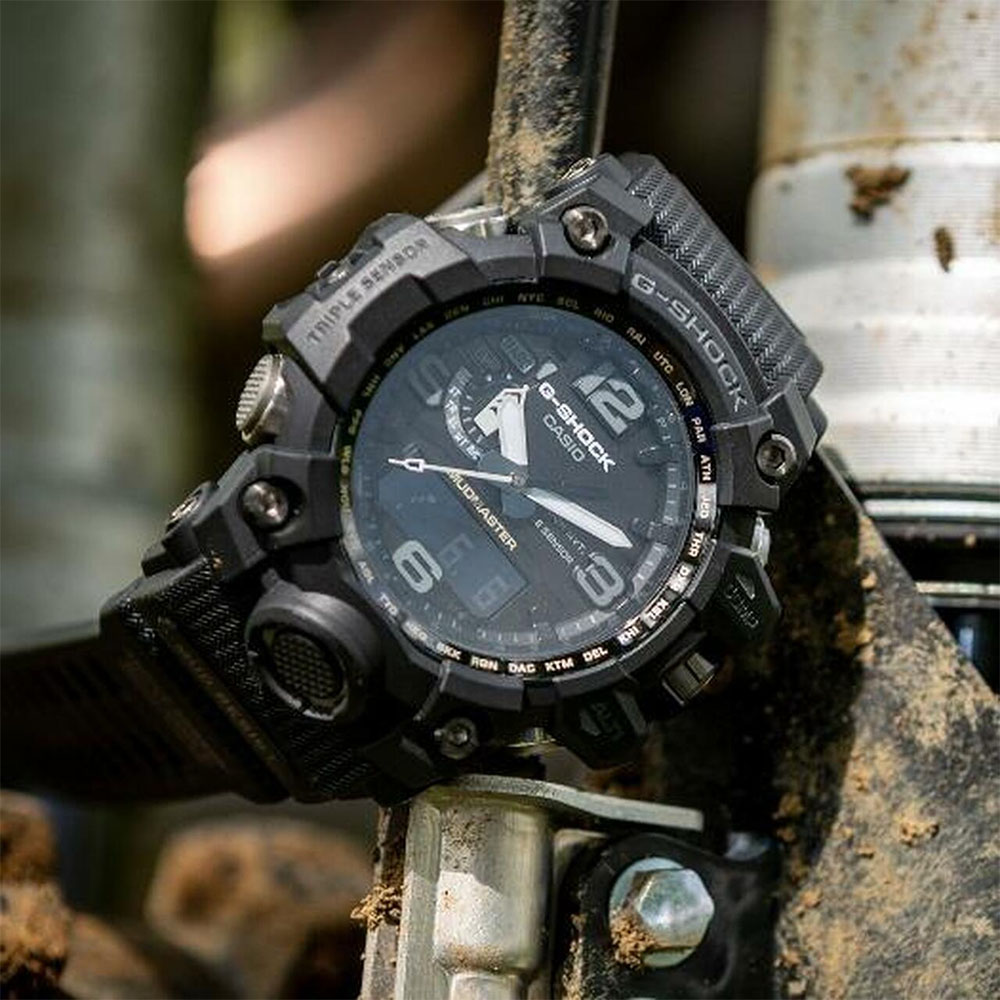 Casio G-Shock Mudmaster GWG-1000-1A1DR Triple Sensor Digital Analog Dial  Black Resin Strap | Jamtangan.com