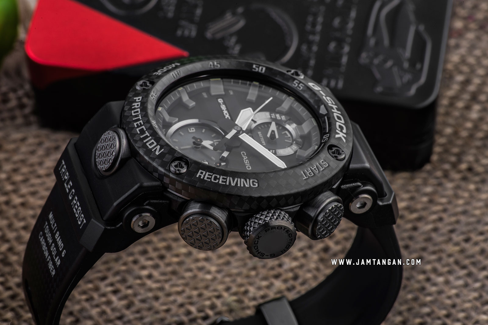 Casio G-Shock Gravitymaster GWR-B1000-1AJF Black Analog Dial Black Resin Strap Machtwatch