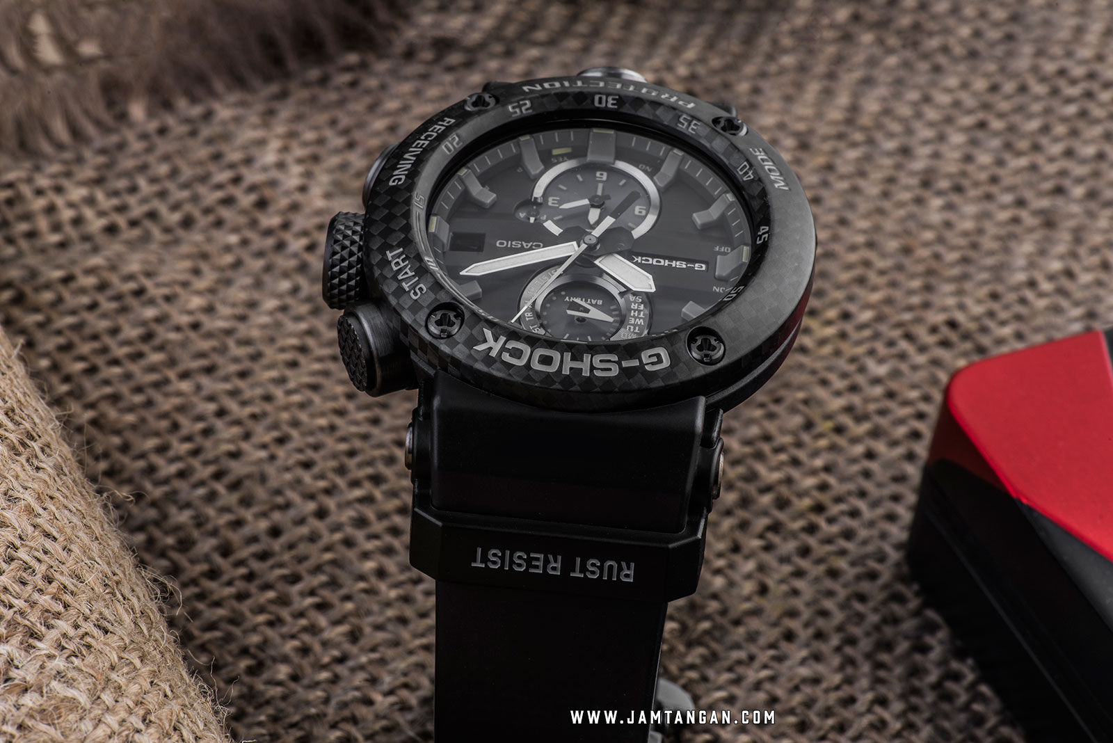 Casio G-Shock Gravitymaster GWR-B1000-1AJF Black Analog Dial Black Resin Strap Machtwatch