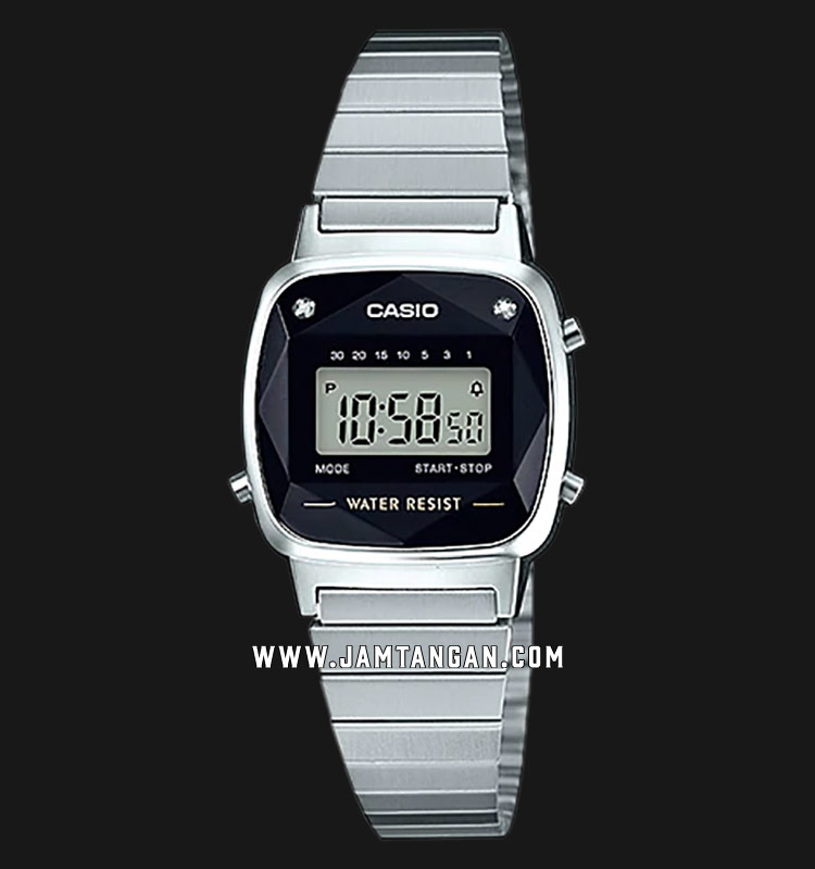 casio stainless black