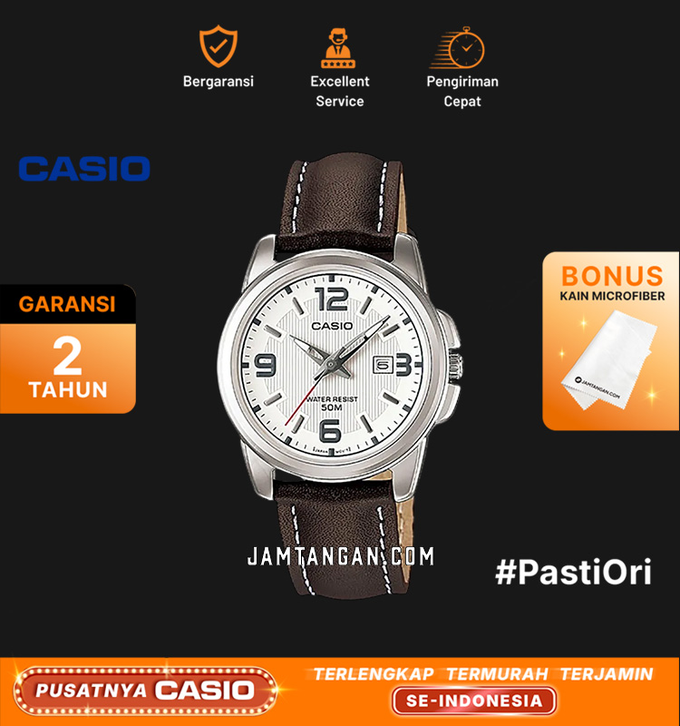 Casio LTP-1314L-7AVDF - Enticer Ladies - White Dial Ion