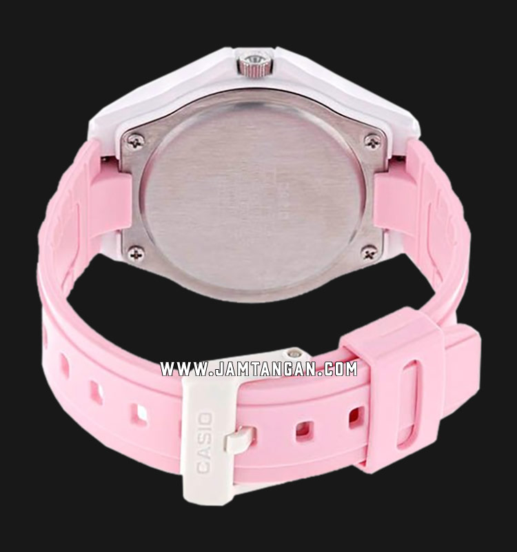 Casio General Lx 500h 4e3vdf Ladies Analog Silver Dial Pink Resin Strap Jamtangan Com