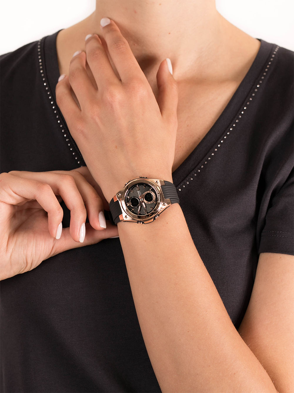 Casio Baby-G GM-S Series MSG-C100G-1ADR Digital Analog Dial Black Resin  Strap | Jamtangan.com