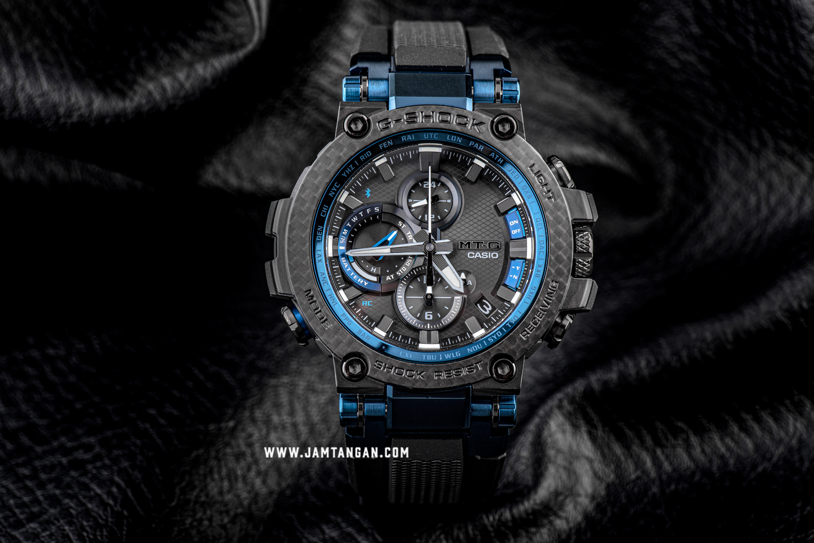 Casio G-Shock MTG-B1000XB-1AJF Tough Solar Black Dial Black Resin Strap Machtwatch