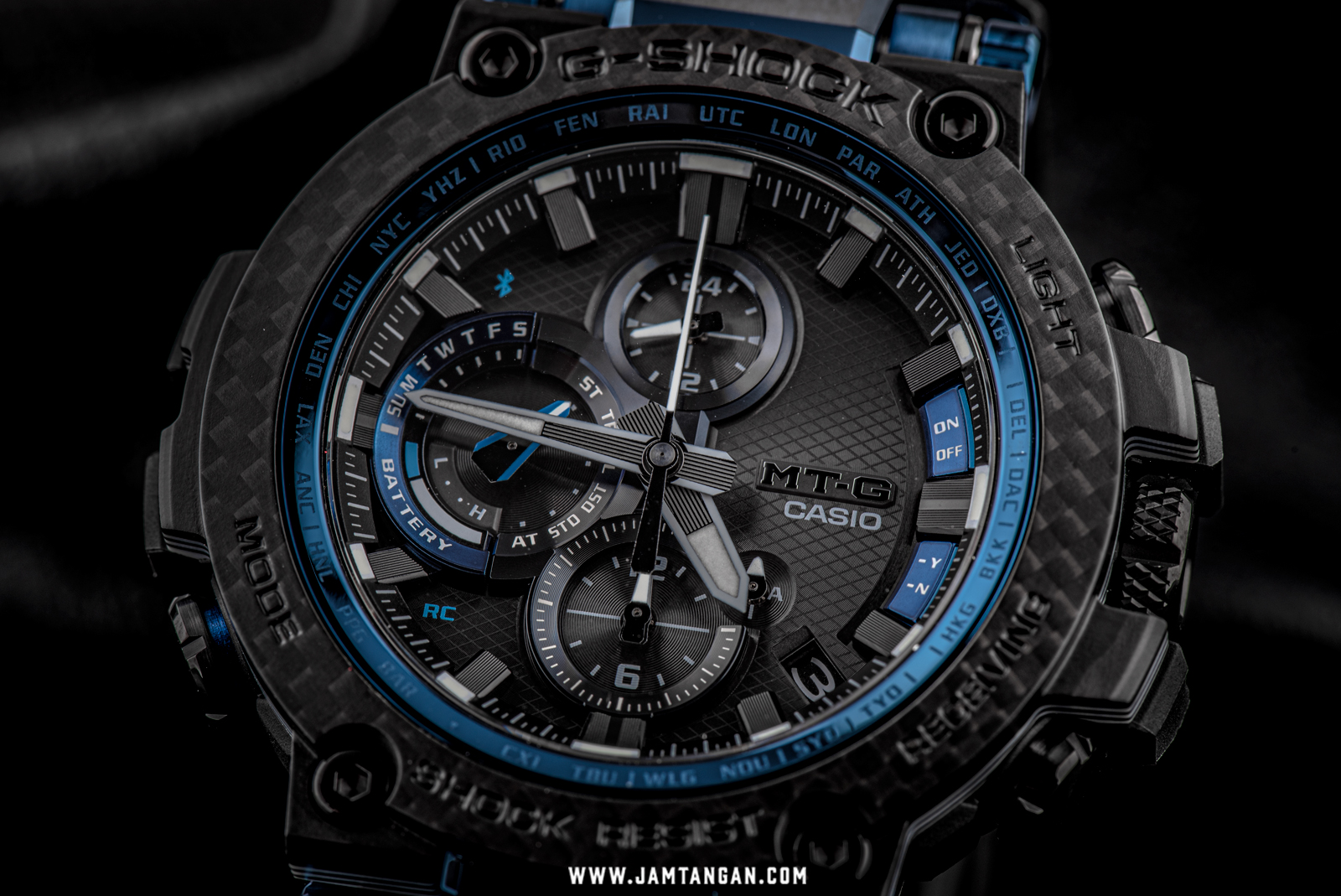 Casio G-Shock MTG-B1000XB-1AJF Tough Solar Black Dial Black Resin Strap Machtwatch