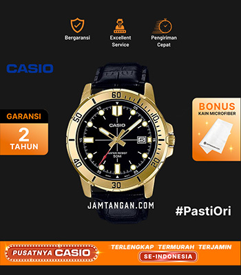 Orologio Casio MTP-VD01GL-1E – Uomo, Quarzo, Acciaio, Quadrante Analagico