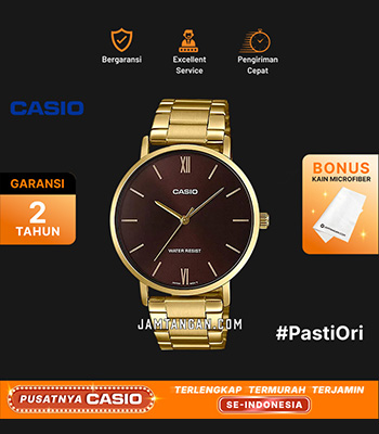 Casio Oro Uomo MTP-VT01G-5BUDF | Orologio Acciaio Inossidabile Bracciale - 5