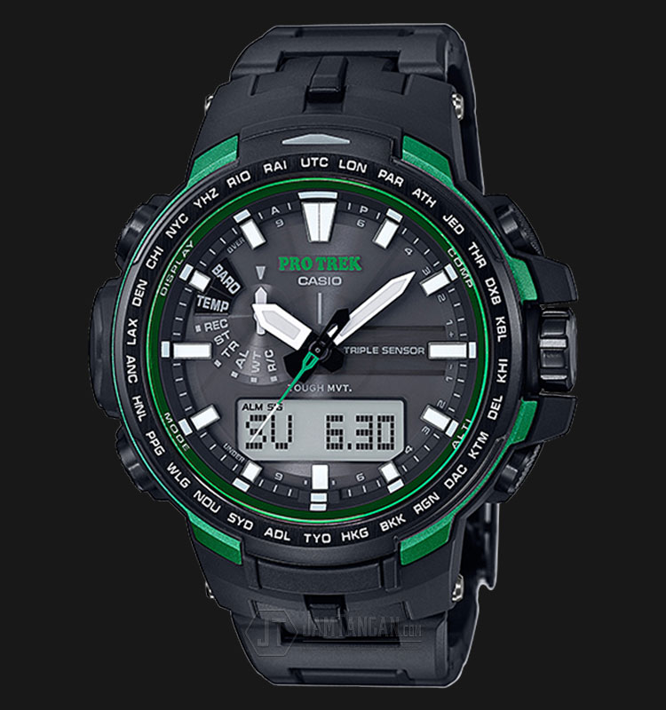 Casio Pro Trek PRW-6100FC-1DR Tough Solar Resin Band Smart Access |  Jamtangan.com