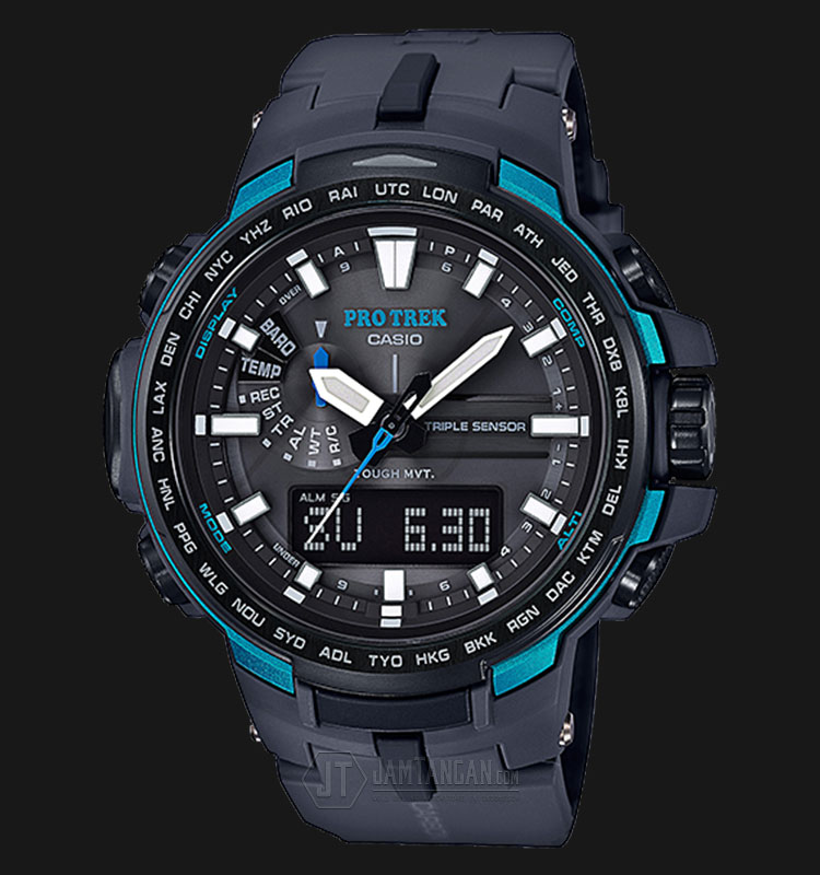 Casio Pro Trek PRW-6100Y-1ADR Tough Solar Titanium Band Smart Access |  Jamtangan.com