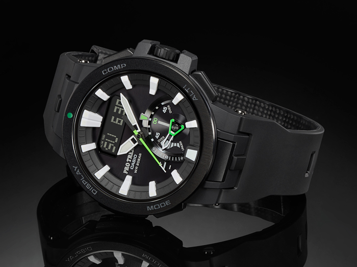 Casio Pro Trek PRW-7000-1BDR Tough Solar Wave Ceptor Smart Access 200M Machtwatch