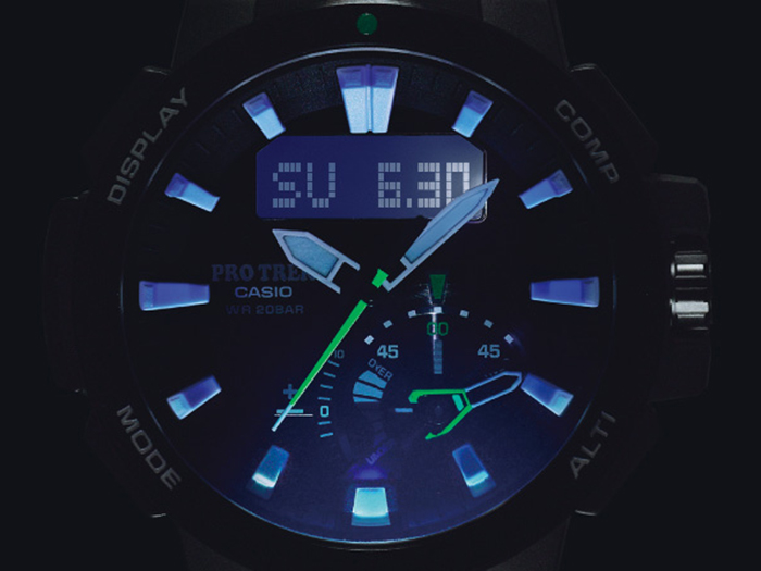 Casio Pro Trek PRW-7000-1BDR Tough Solar Wave Ceptor Smart Access 200M Machtwatch