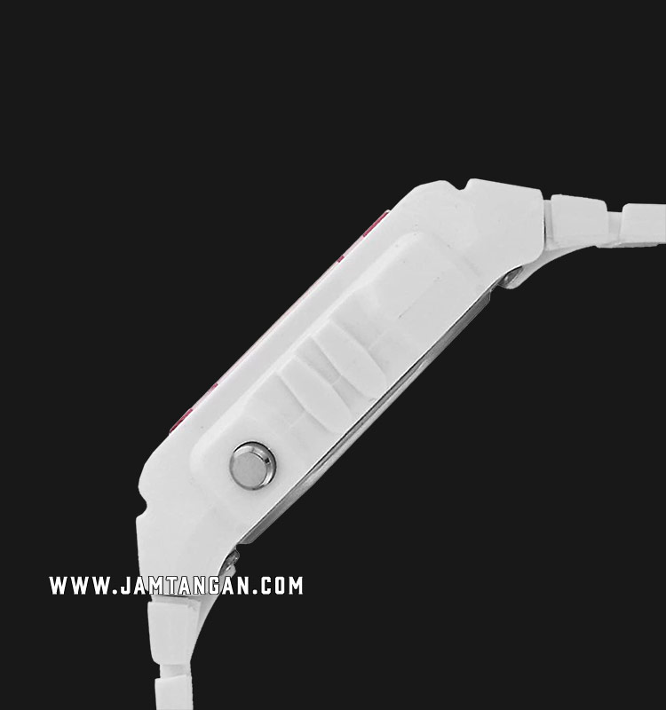 Casio Standar W-215H-7A2VDF Alarm Chrono WR 50M Digital Dial White Resin  Strap | Jamtangan.com