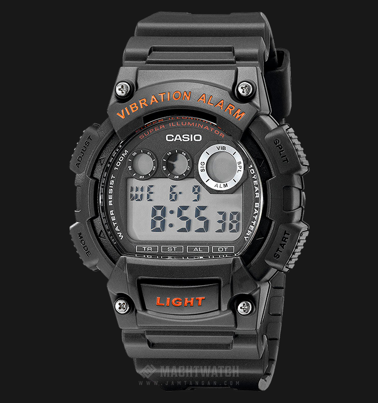 Casio General W-735H-8AVDF - 10 Year Battery - Resin Band | Jamtangan.com