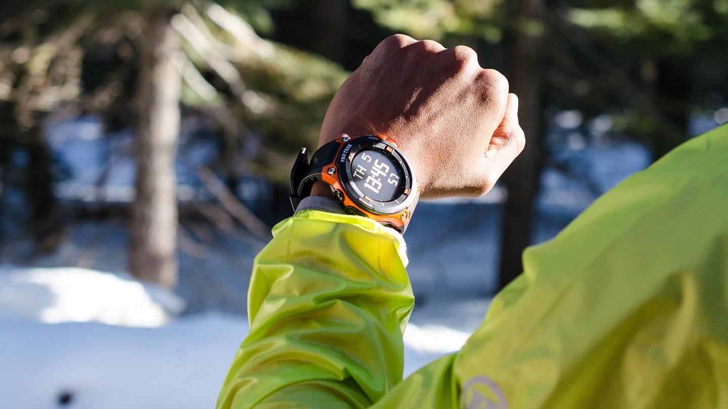 Casio Pro Trek WSD-F20-RG Orange Resin Band Smart Access | Jamtangan.com