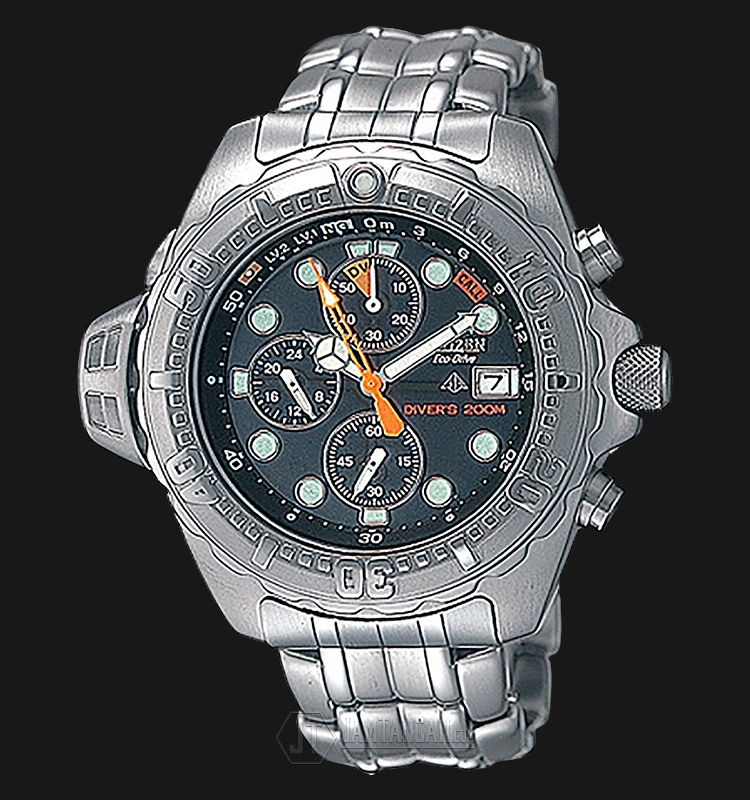 Citizen BJ2010-56E Eco-Drive Diver Promaster Blue Dial Stainless Steel  Watch | Jamtangan.com