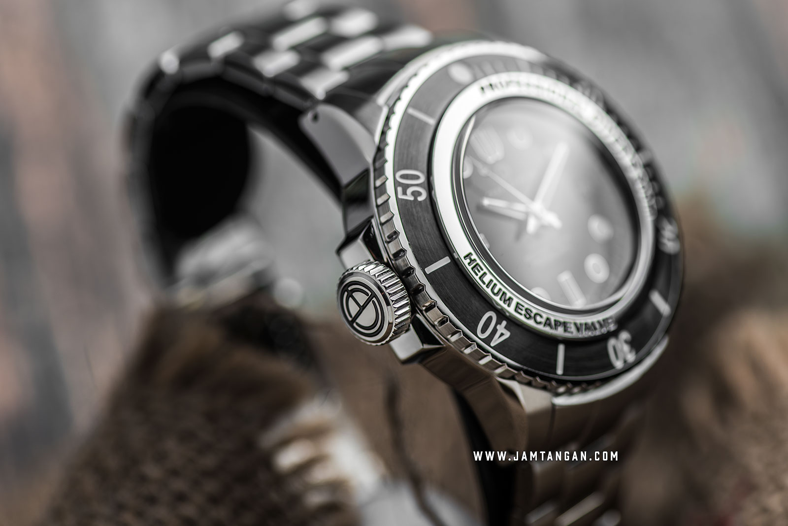 Crafter Blue MOSS001.B.RB Mechanic Ocean 45MM Men Black Dial Stainless Steel Strap Machtwatch