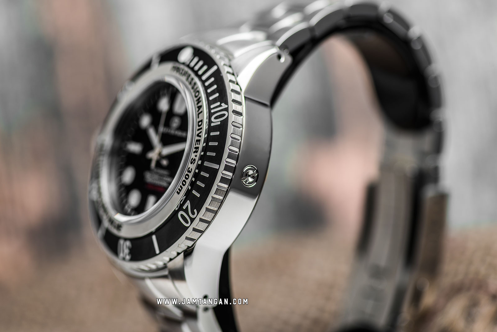 Crafter Blue MOSS001.B.RB Mechanic Ocean 45MM Men Black Dial Stainless Steel Strap Machtwatch