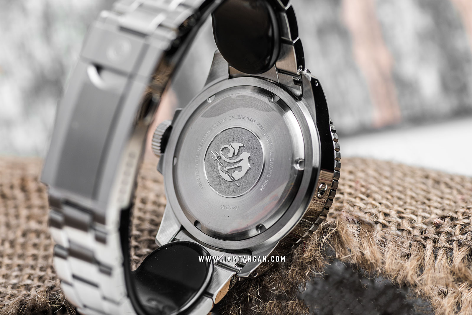 Crafter Blue MOSS001.B.RB Mechanic Ocean 45MM Men Black Dial Stainless Steel Strap Machtwatch