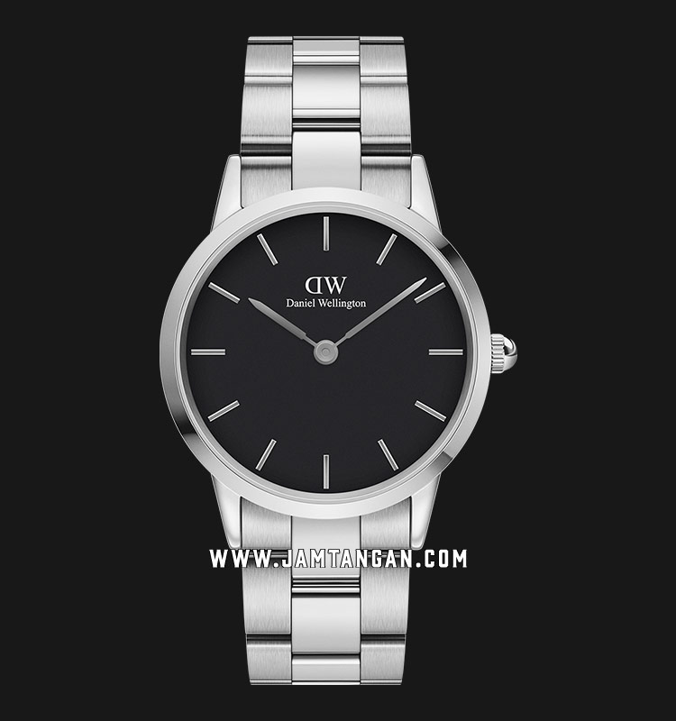 Daniel Wellington Iconic Link DW00100204 Black Dial Stainless Steel