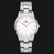 Daniel Wellington Iconic Link 36 DW00100205 Silver Dial Stainless Steel  Strap | Jamtangan.com