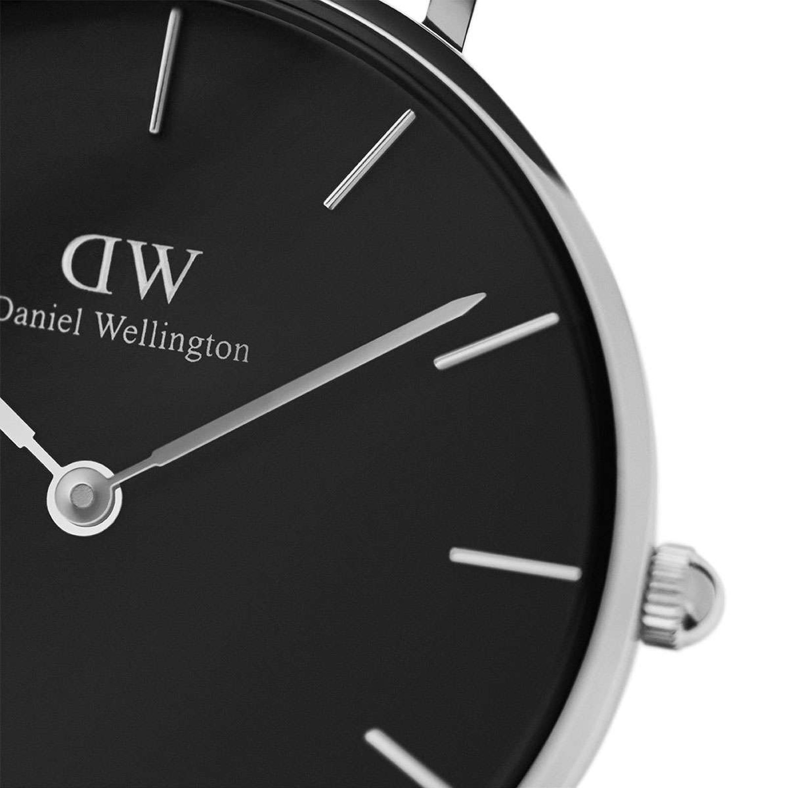 Daniel Wellington DW00100216 Classic Petite Cornwall 32mm Black Dial Black Nylon Strap Machtwatch