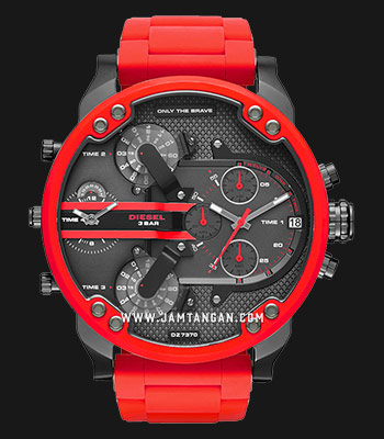 Uhrmacher Batteriewechsel Diesel Uhr Diesel Dz7370 Rote Diesel