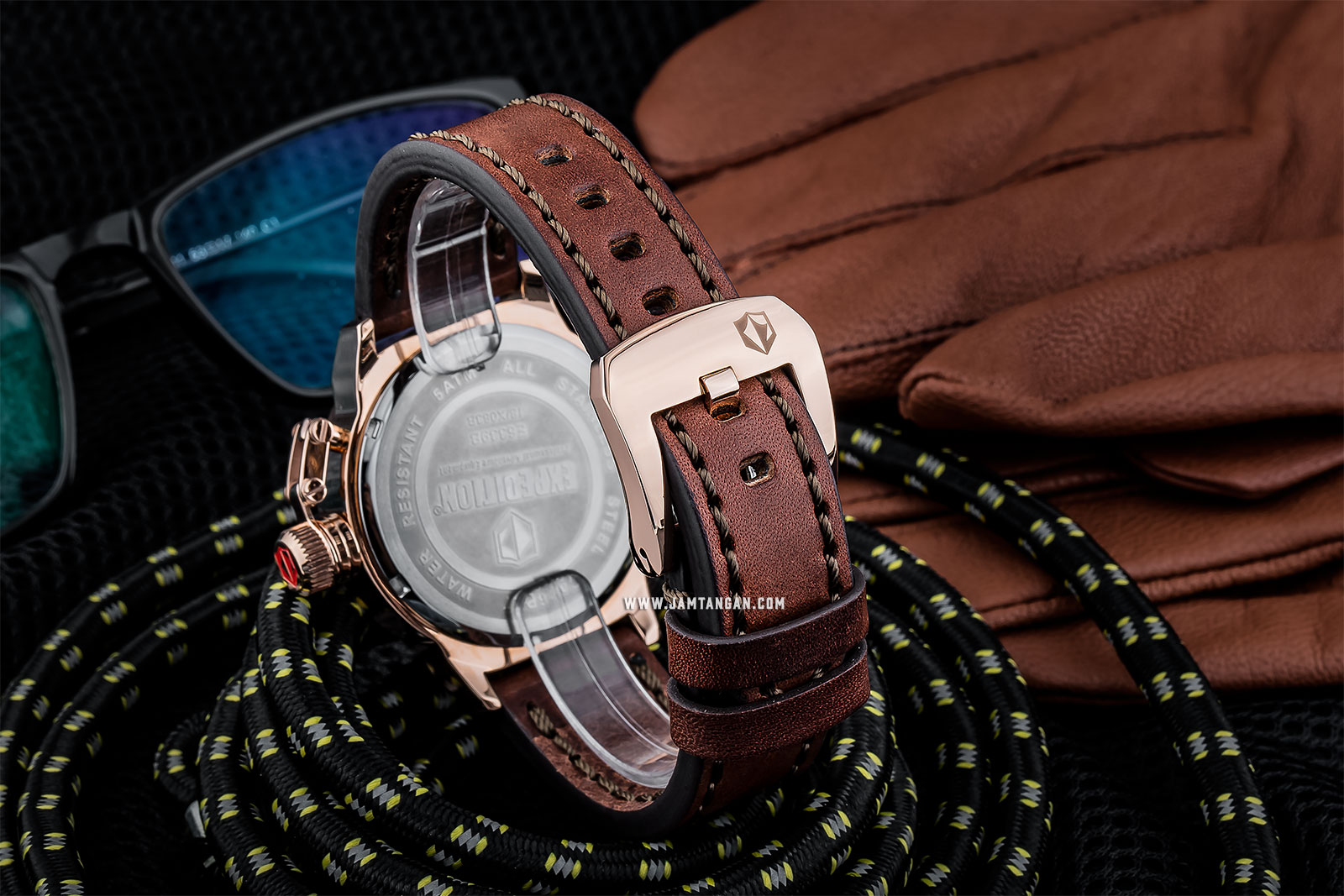 Expedition E 6339 BF LRGSL Ladies White Dial Brown Leather Strap Machtwatch