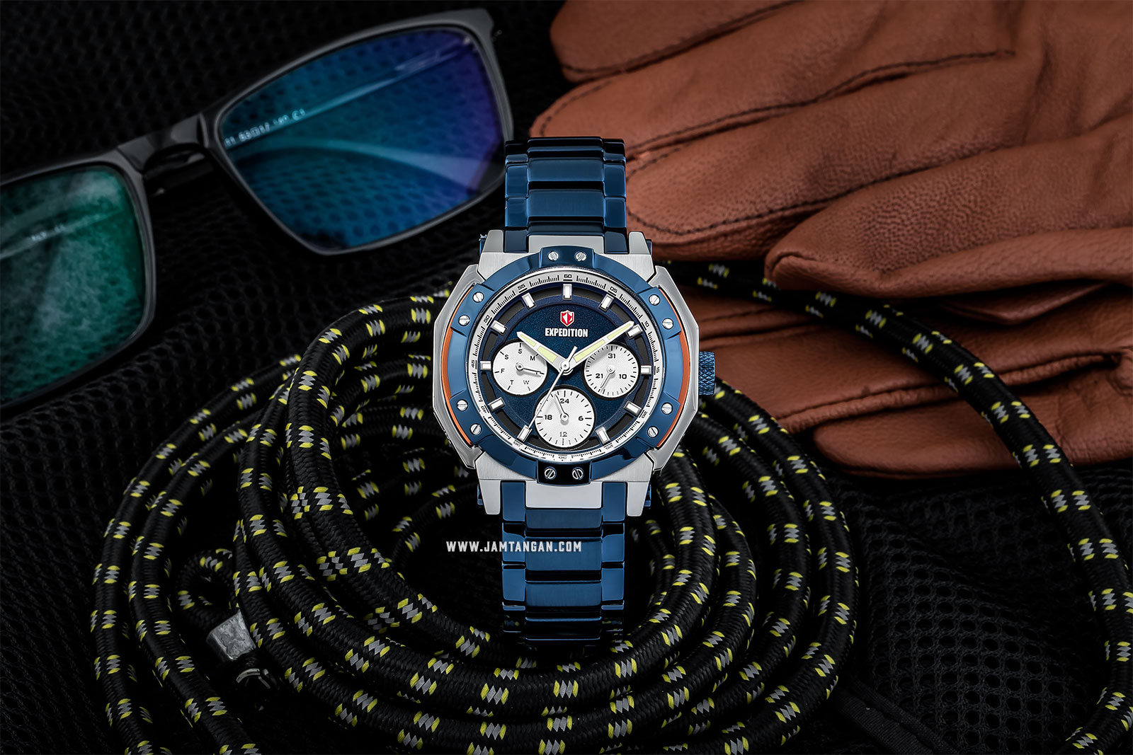 Expedition E 6385 BF BTUBU Ladies Blue Dial Blue Stainless Steel Machtwatch