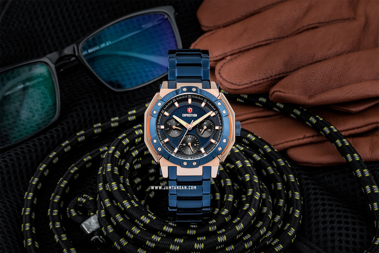 Expedition E 6385 BF BURBU Ladies Blue Dial Blue Stainless Steel Machtwatch