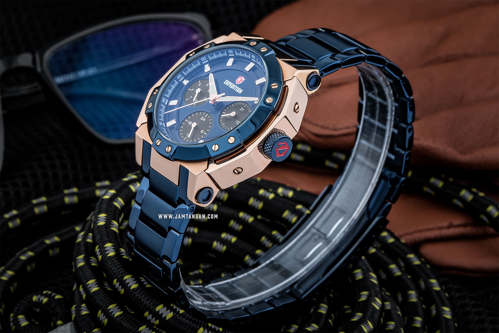 Expedition E 6385 BF BURBU Ladies Blue Dial Blue Stainless Steel Machtwatch