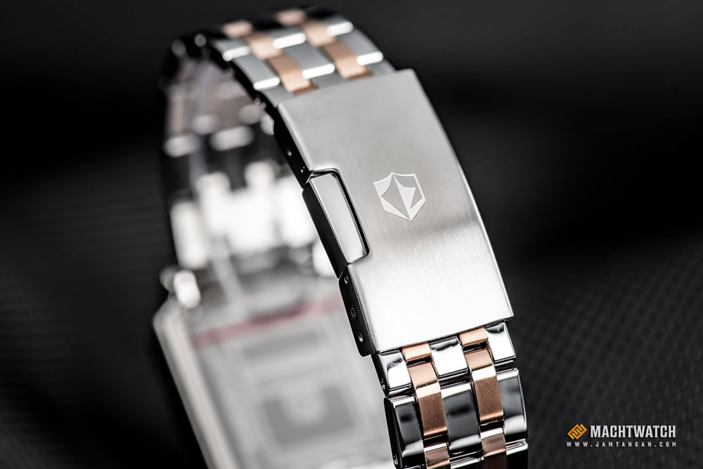 Expedition E 6695 BF BTRSL Ladies Beige Dial Dual Tone Stainless Steel Strap Machtwatch
