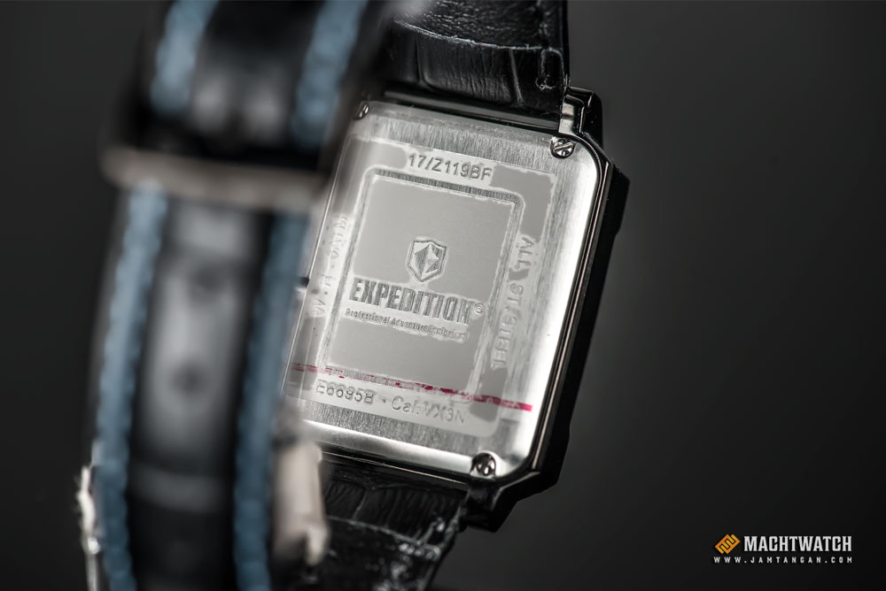 Expedition E 6695 BF LIPBABU Ladies Black Dial Black Leather Strap Machtwatch