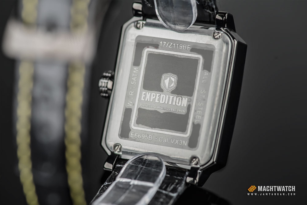Expedition E 6695 BF LIPBAYL Ladies Black Dial Black Leather Strap Machtwatch