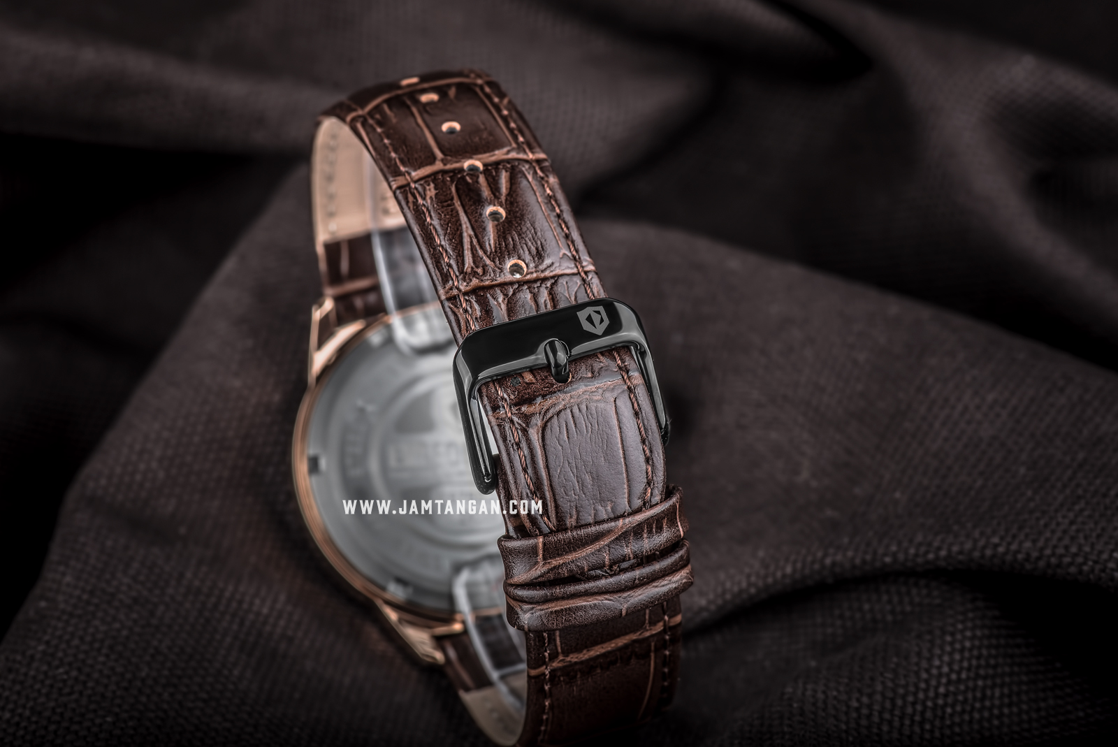 Expedition E 6765 BF LBRBA Ladies Black Dial Brown Leather Strap Machtwatch
