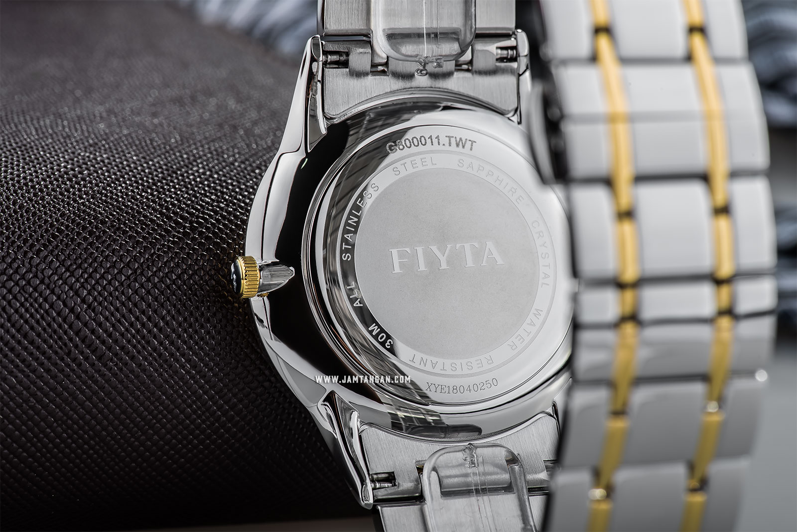 FIYTA G800011.TWT Joyart Roslice Man White Dial Dual Tone Stainless Steel Machtwatch