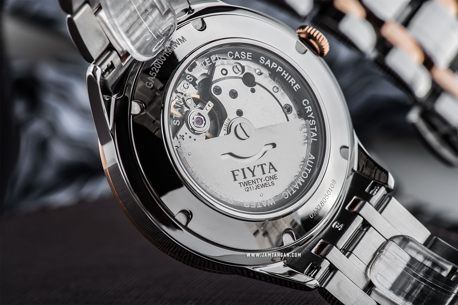 FIYTA GA520001.MWM Tempting Automatic Man White Dial Dual Tone Stainless Steel Machtwatch