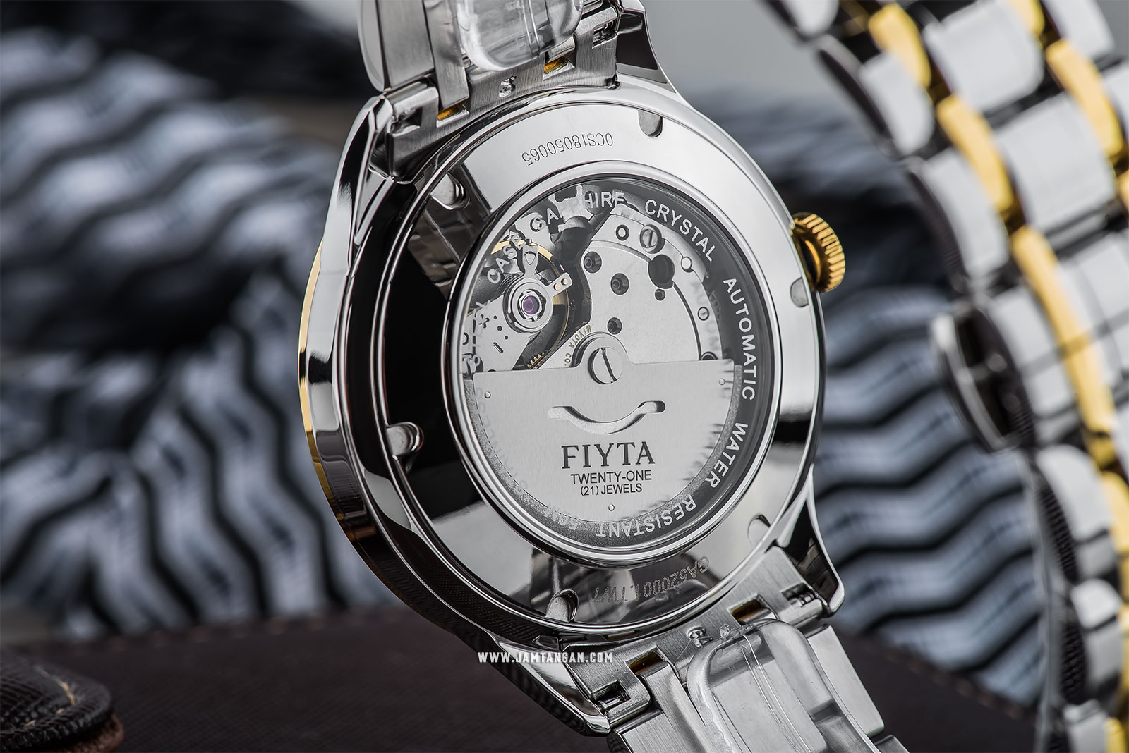 FIYTA GA520001.TWT Tempting Automatic Man White Dial Dual Tone Stainless Steel Machtwatch