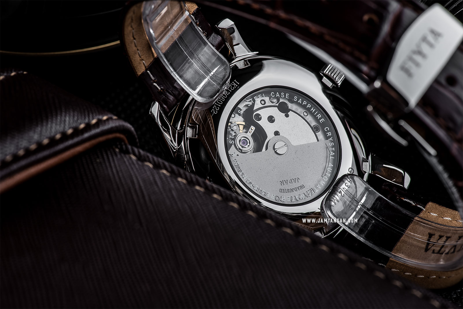 FIYTA GA8312.MWR Classic Automatic Man White Dial Brown Leather Strap Machtwatch