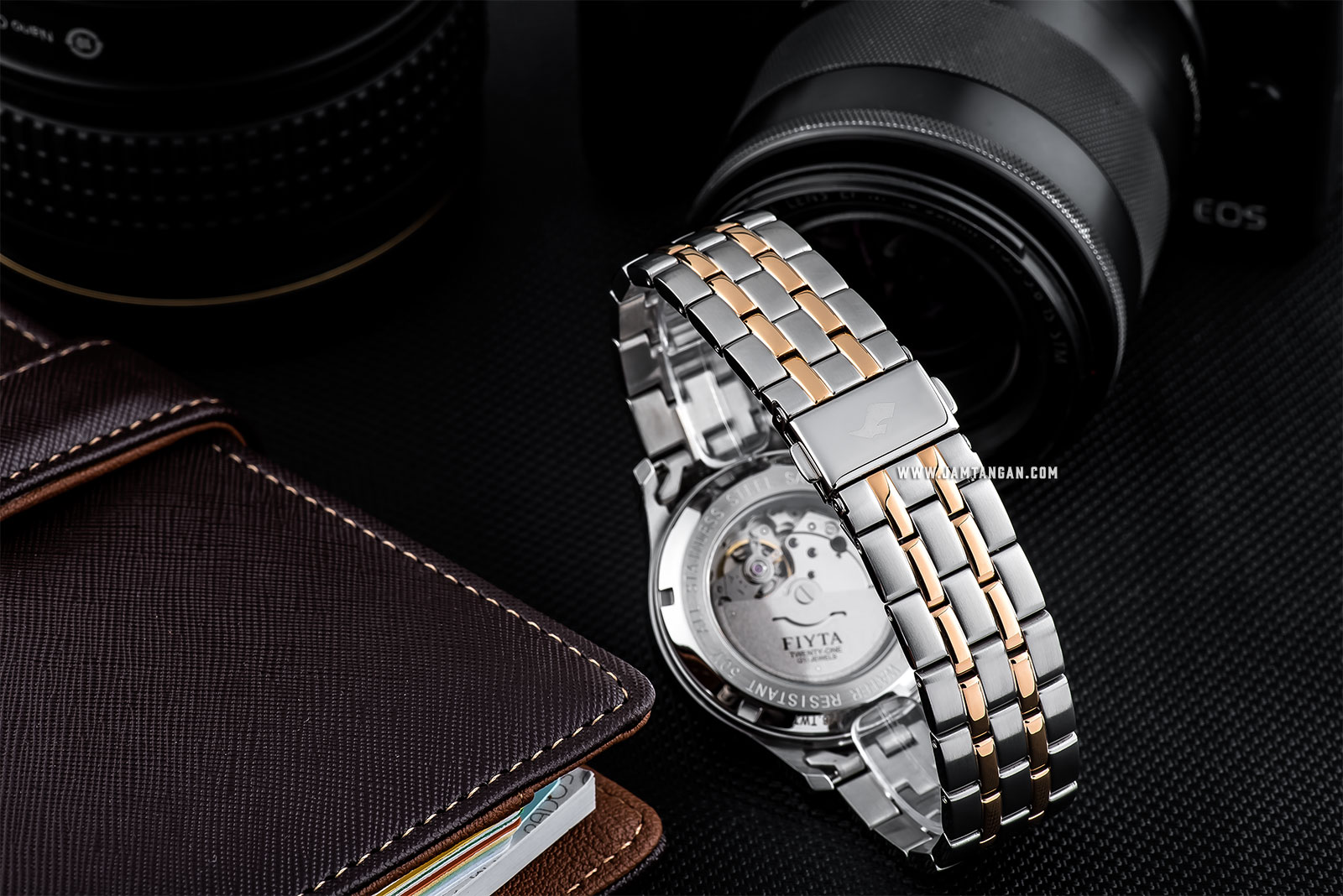 FIYTA GA8426.TWT Classic Automatic Man Silver Dial Dual Tone Stainless Steel Machtwatch