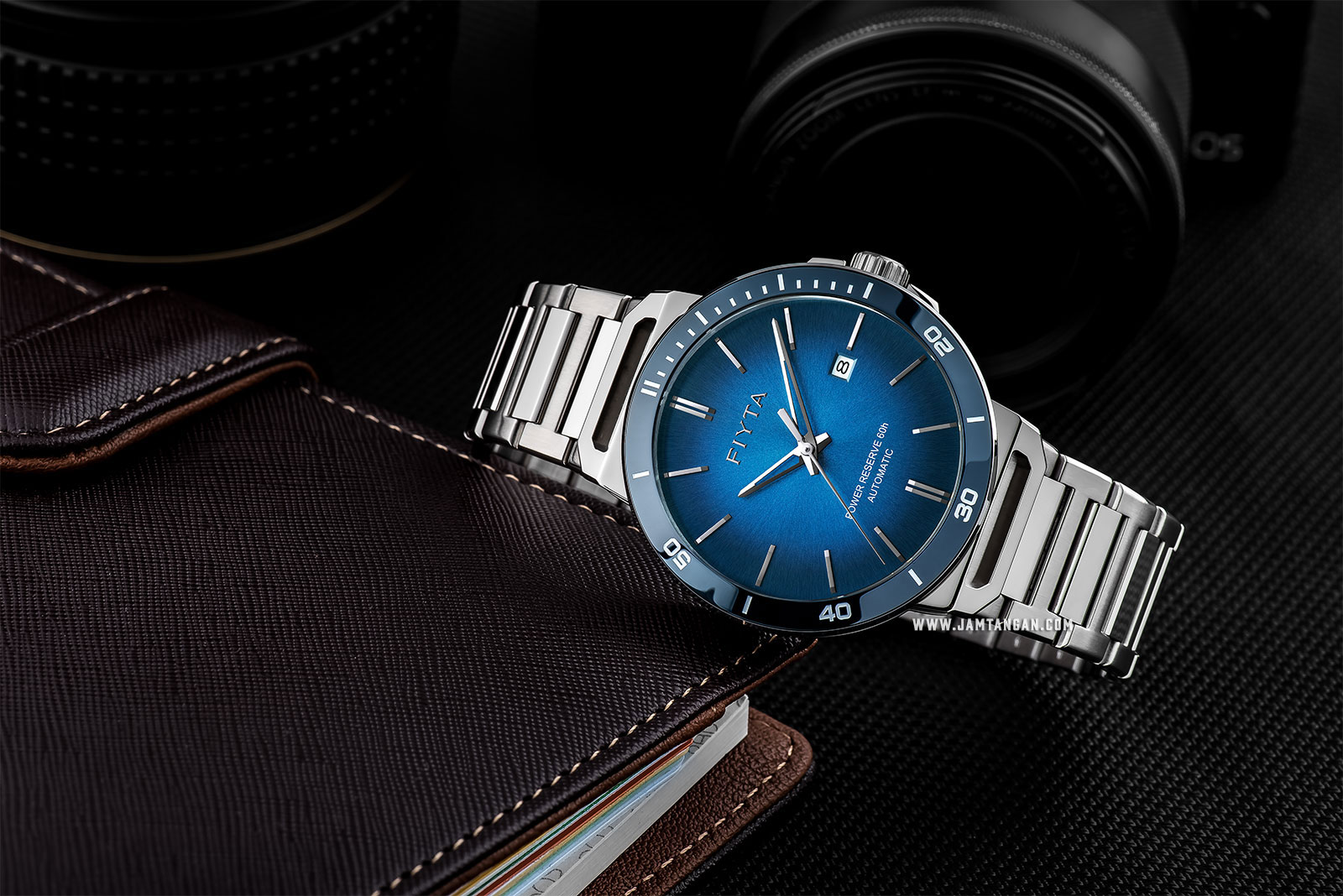 FIYTA GA852001.WLW Power Reserve Automatic Man Blue Dial Stainless Steel Machtwatch