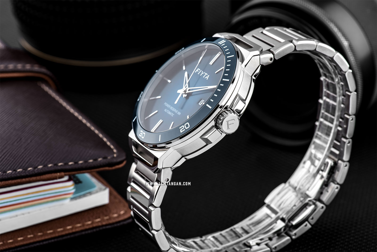 FIYTA GA852001.WLW Power Reserve Automatic Man Blue Dial Stainless Steel Machtwatch