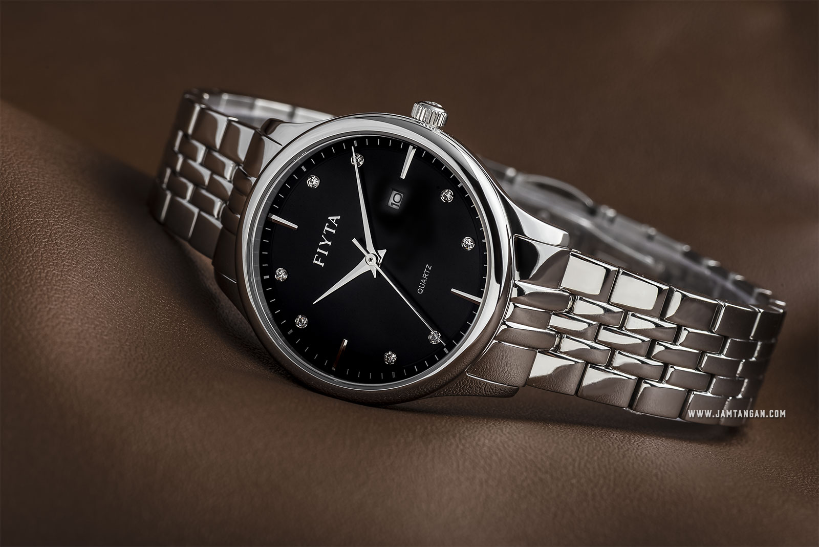 FIYTA L802068.WBW Joyart Ladies Black Dial Stainless Steel Machtwatch