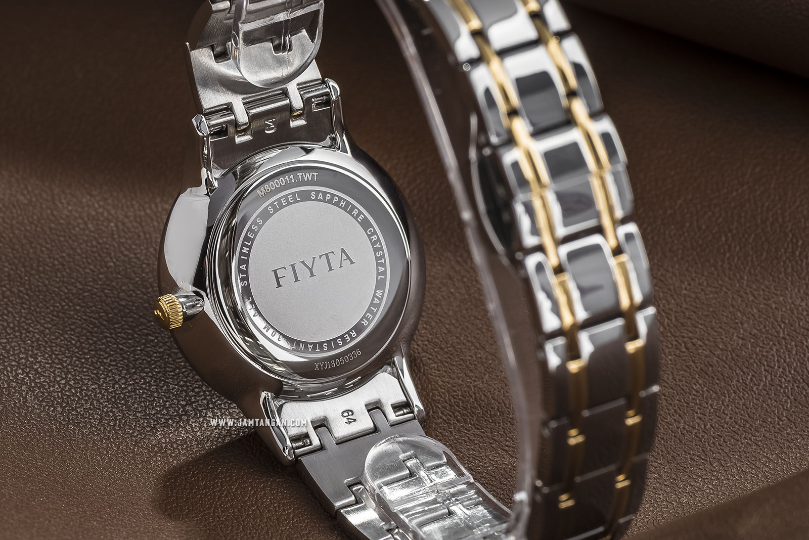 FIYTA M800011.TWT Joyart Ladies White Dial Dual Tone Stainless Steel Machtwatch