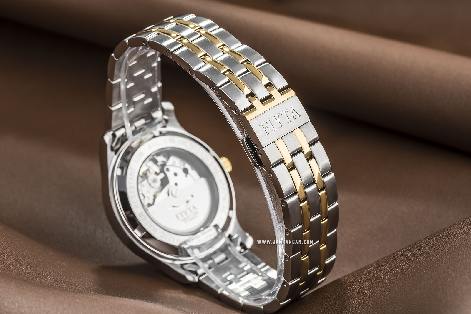 FIYTA WGA800015.TWT Classic Automatic Man Silver Dial Dual Tone Stainless Steel Machtwatch