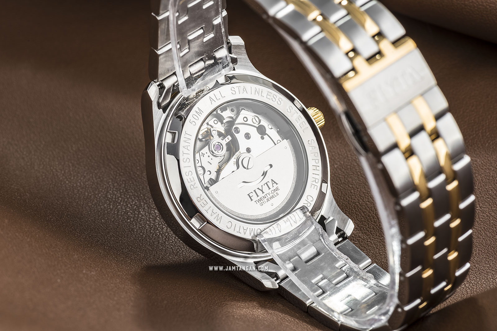 FIYTA WGA800015.TWT Classic Automatic Man Silver Dial Dual Tone Stainless Steel Machtwatch