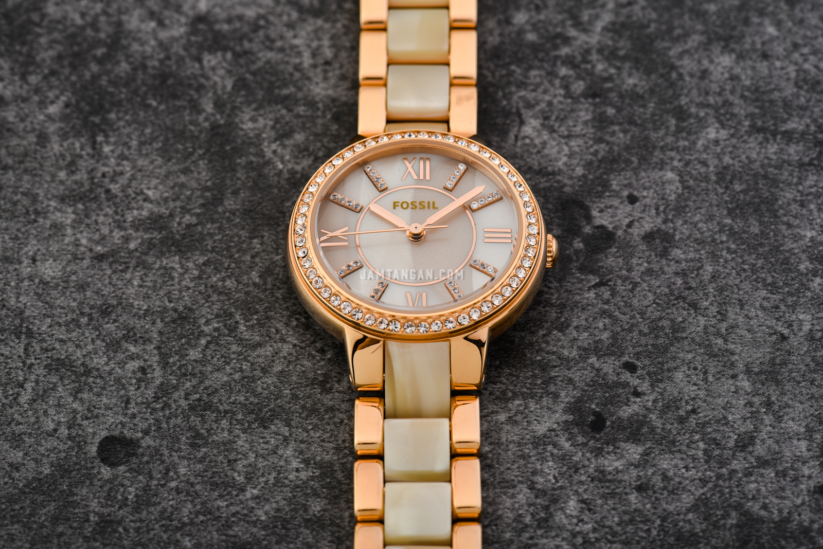 Fossil Virginia ES3716 Rose Tone \u0026 Horn 
