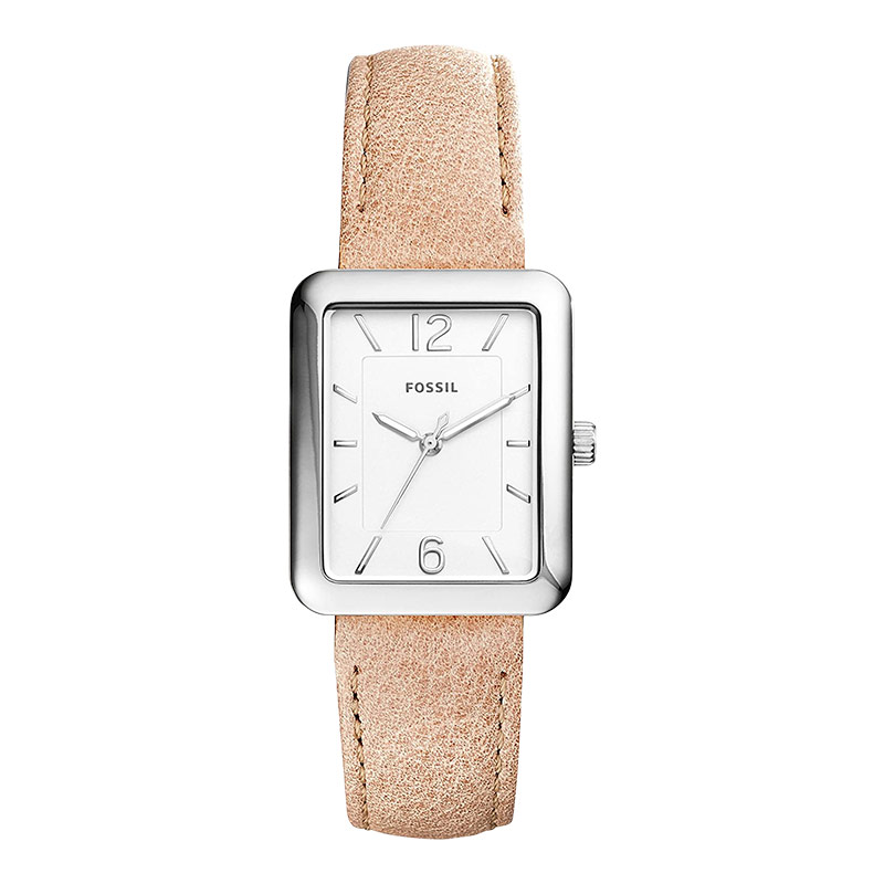 Fossil ES4243 Atwater White Dial Sand Tone Leather Strap Watch Fossil ES4243 Atwater White Dial Sand Tone Leather Strap  main image 3