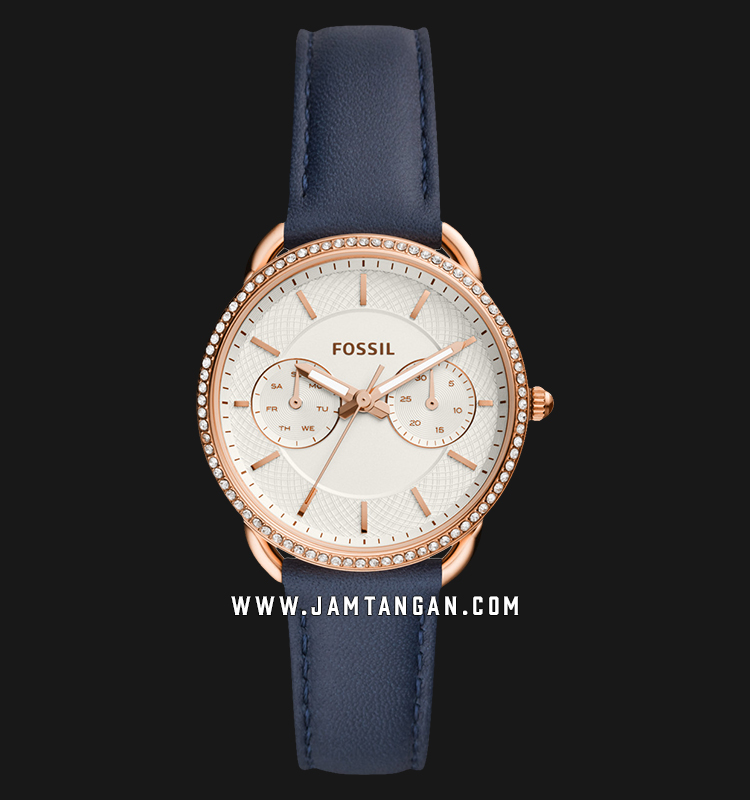 Fossil ES4394 Tailor Silver Dial Blue 