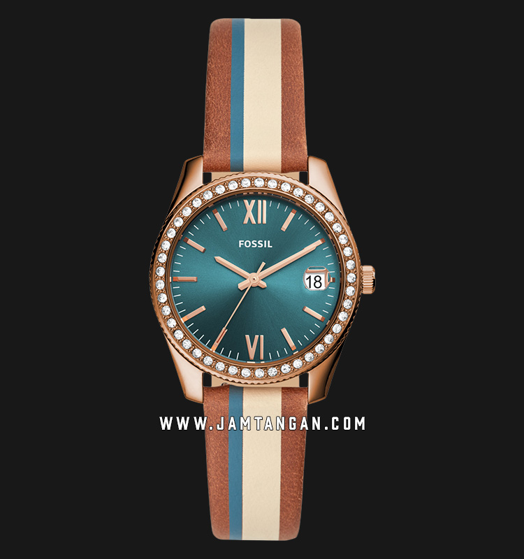 Fossil Scarlette ES4593 Green Dial 