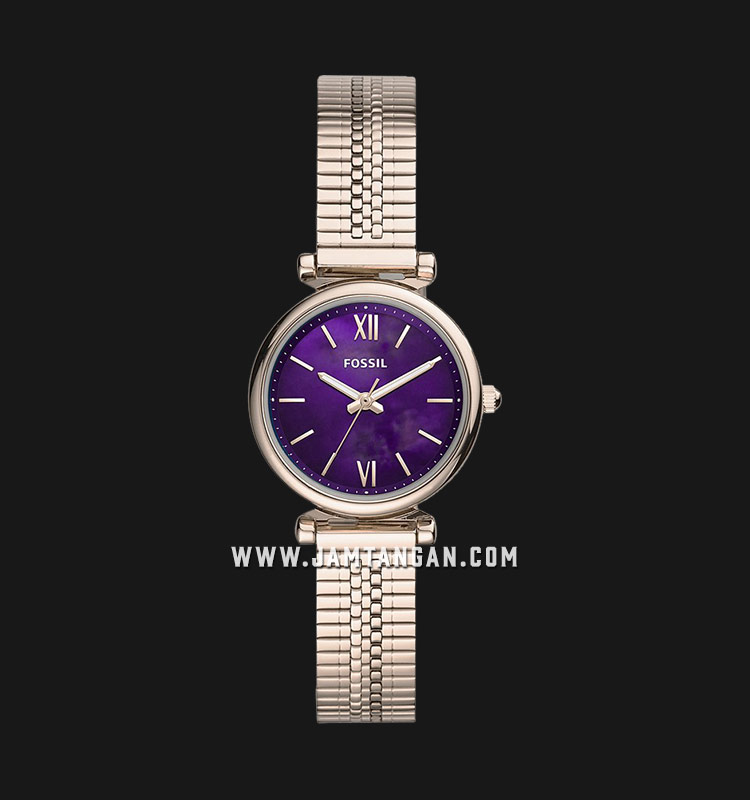 Fossil ES4694 Carlie Purple Dial Light 